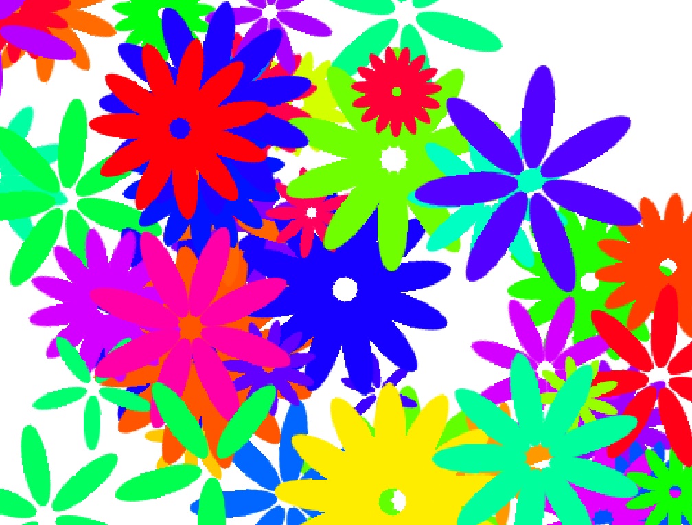 اسکرچ-گلهای رنگارنگ